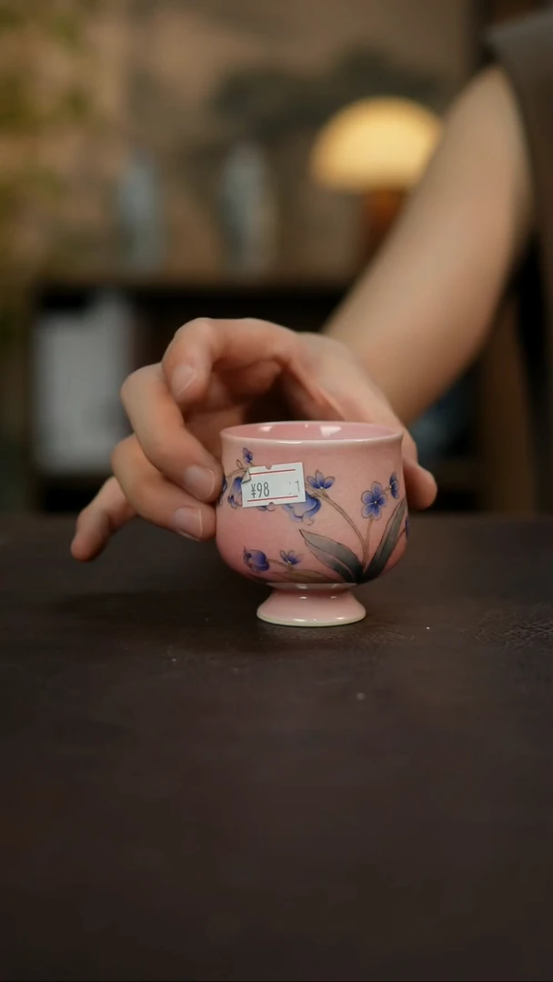 杯景德镇陶瓷杯碗柴烧多人