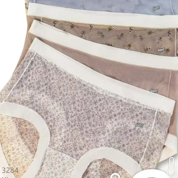 内呼吸少3度，夏季新款舒适女士内裤，中高腰薄款内裤
