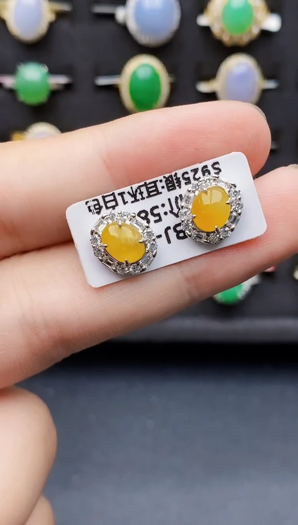 银S925镶嵌戒指翡翠7067