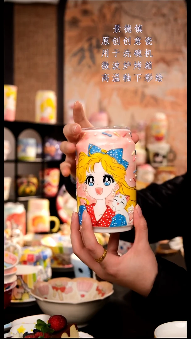 摆件陶旺的可以陶瓷手工手绘设计师款