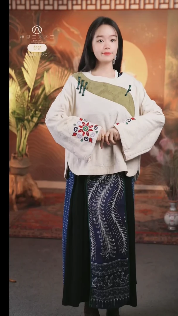 套头禅意上衣159