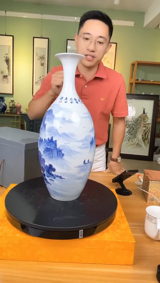 摆件国检鉴证中心-陶瓷-手绘-赏瓶