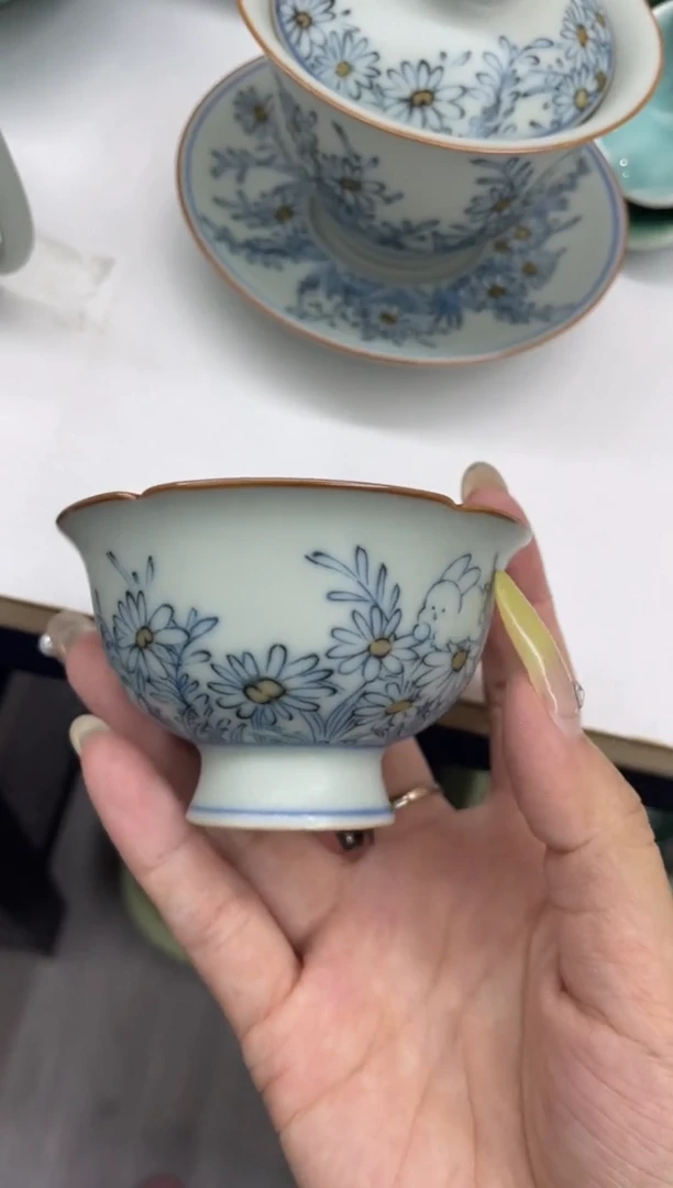 手工彩绘  慧仙青瓷 龙泉青瓷大促