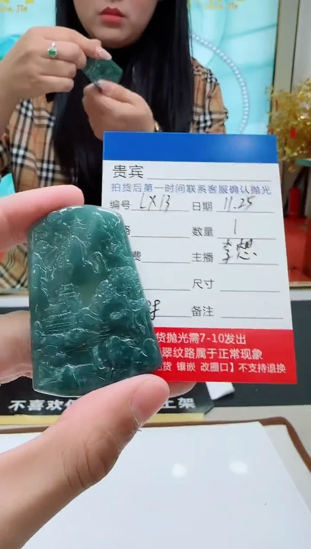 颈饰未镶嵌翡翠LX13翡翠吊坠-多样性发其一