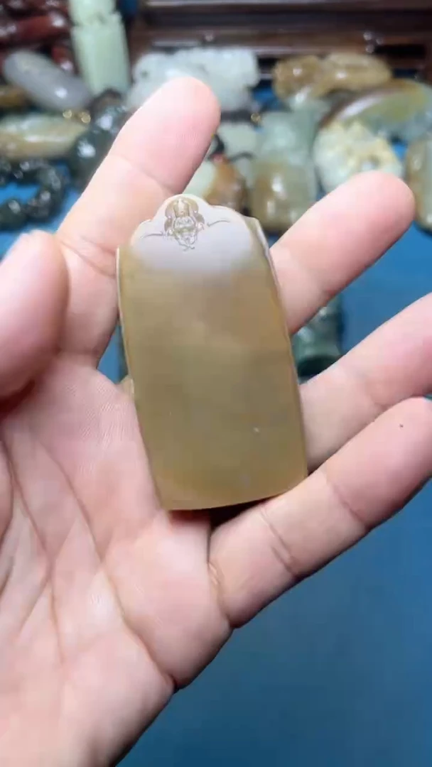 和田玉未镶嵌挂件-