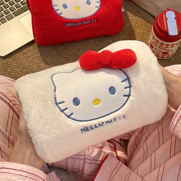 可爱hellokitty热水袋充电式暖手宝女生圣诞礼物电暖宝毛绒暖水袋