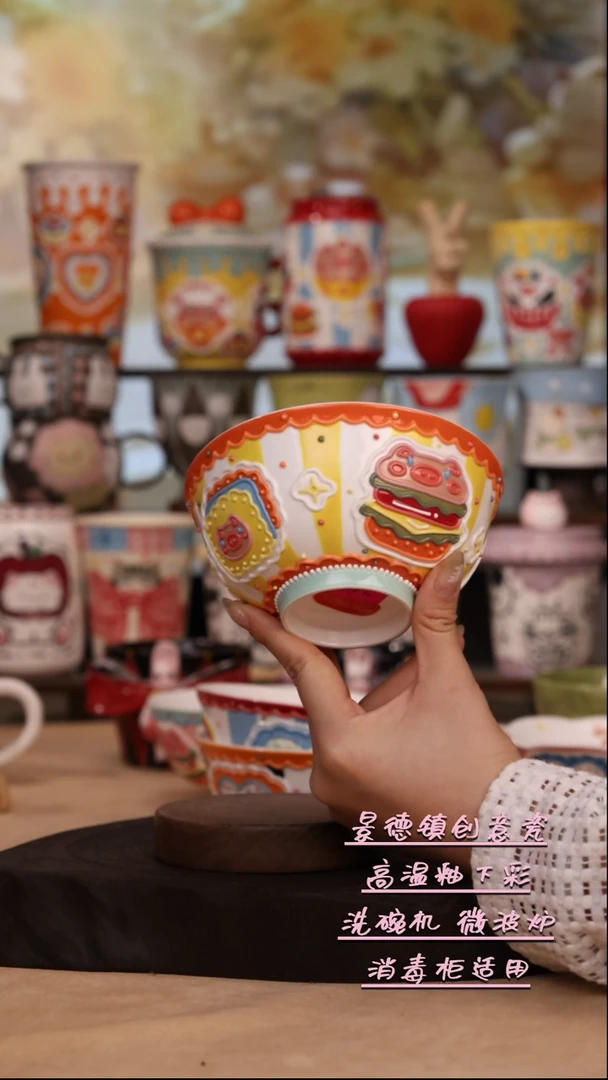 摆件景德镇原创手工陶瓷8469