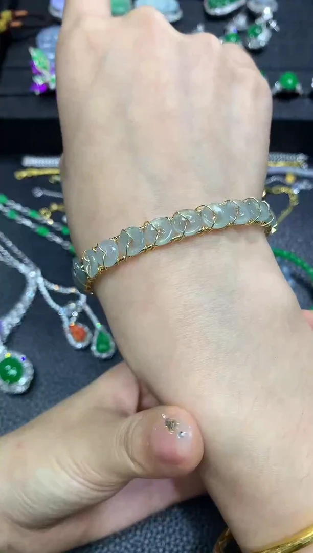 翡翠手镯未镶嵌2不含链随机发货1件