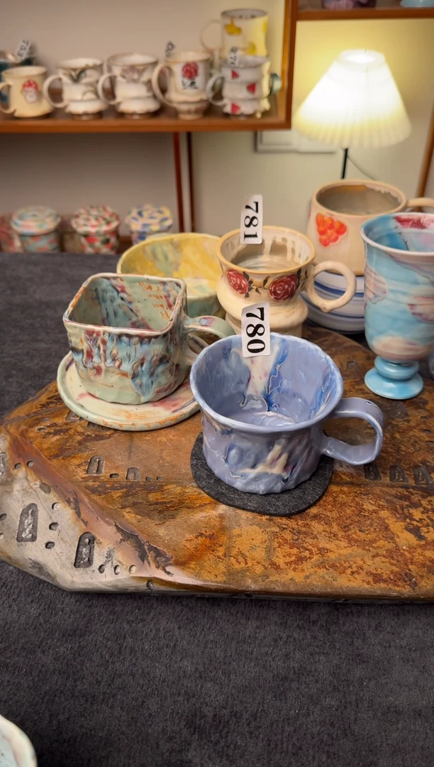 颜色釉杯杯780景德镇颜色釉杯杯