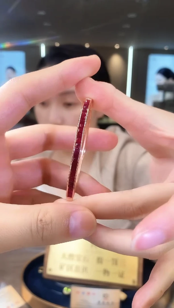 【闪购商品】红宝石手镯银S925镶嵌07