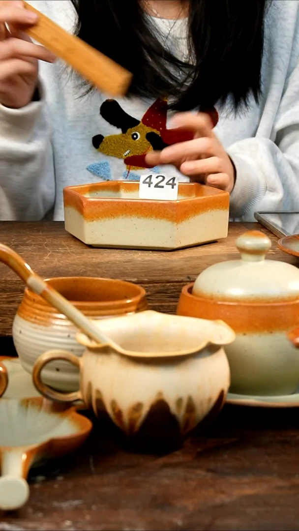 盘 高颜值粗陶餐具限时抢购