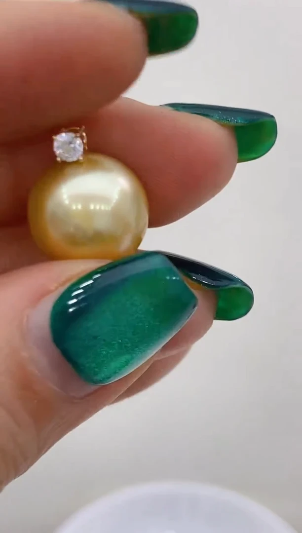 【闪购商品】海水珍珠吊坠18K金镶嵌172 13-14mm