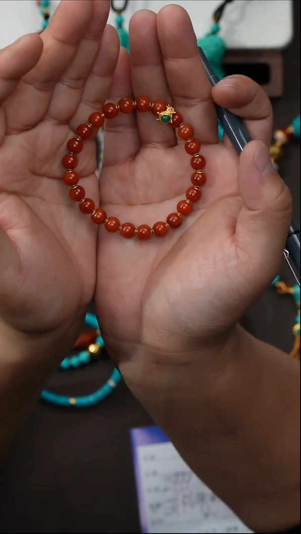 未镶嵌手串南红玛瑙喵**~南红手串