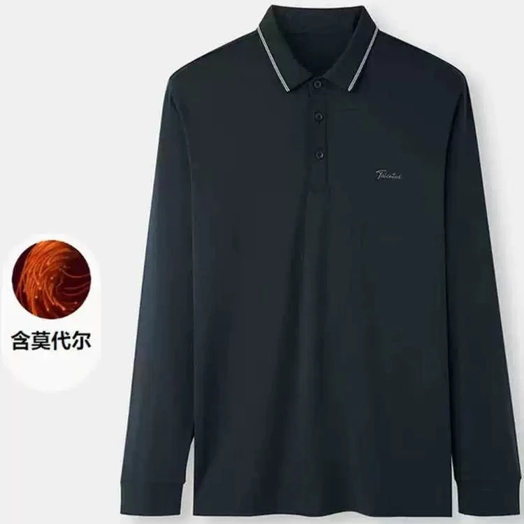 无痕工艺！商场撤柜polo衫长袖！商务通勤日常百搭款！-037