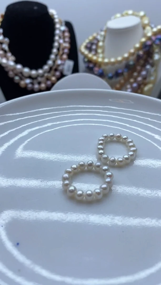 【闪购商品】淡水珍珠颈饰钛钢56