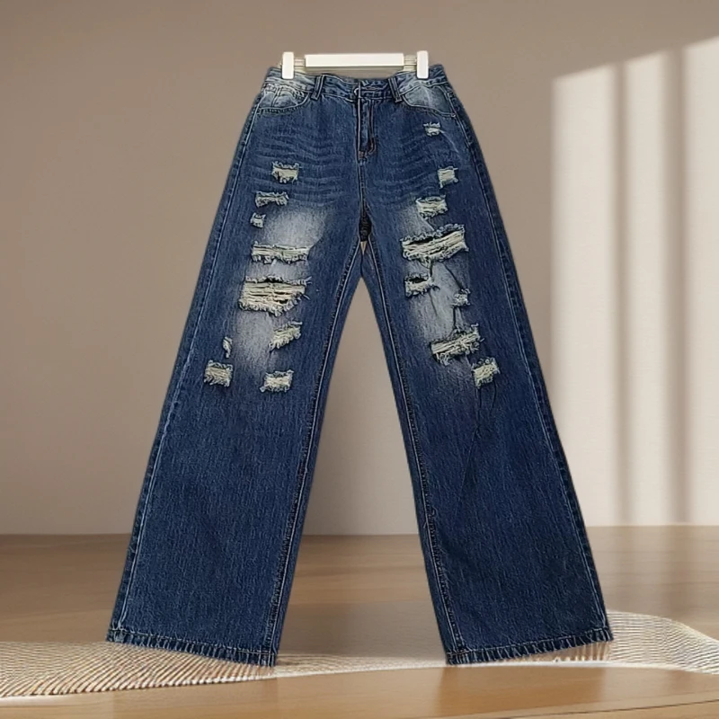 牛仔裤百搭宽松显瘦