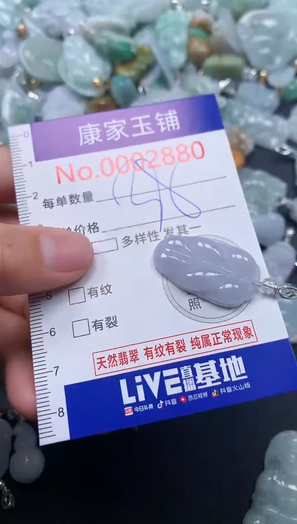 吊坠(不含链)未镶嵌翡翠2880