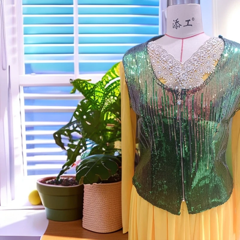 新疆民族特色亮片薄款短板马夹