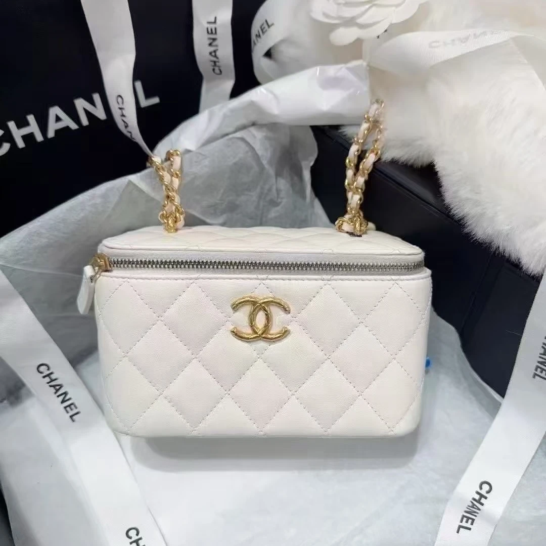99新 Chanel/香奈儿 【杨贵妃专属】芯片/经典白金熔岩扣盒子包/23P