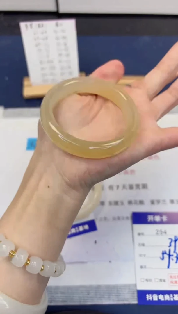 【闪购商品】石英质玉手镯未镶嵌254-财气镯-圈口54