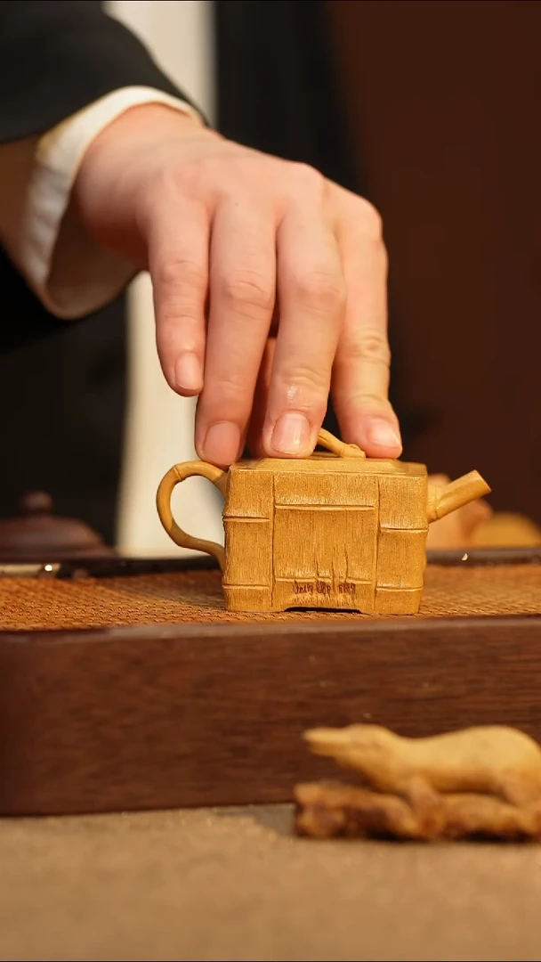 茶壶紫砂黄龙山黄段四方灵竹大