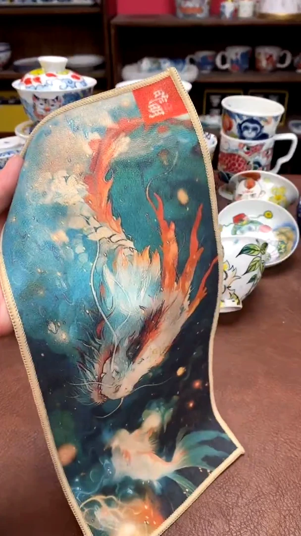 【闪购商品】昨明  陶瓷 （活动福利价）龙纹茶巾