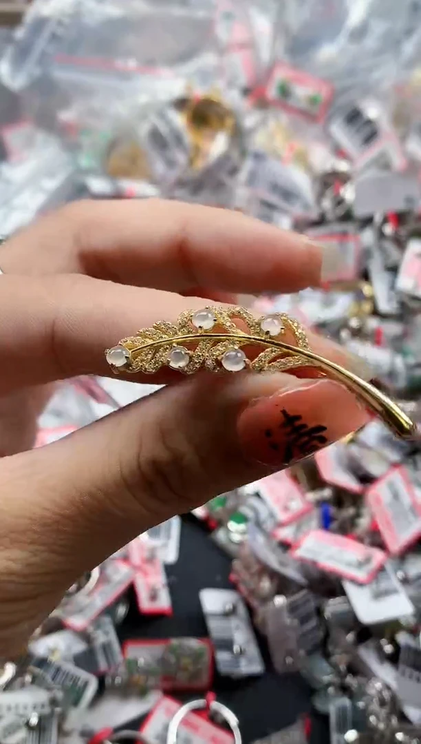 银S925镶嵌戒指翡翠天然A货缅甸翡翠