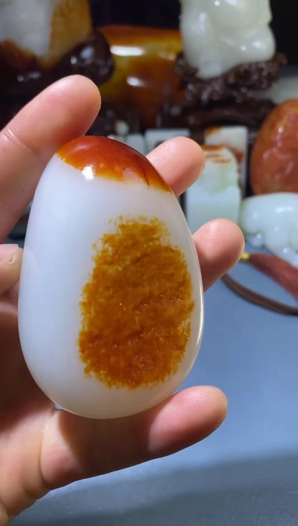 未镶嵌和田玉把件茶****.和田玉