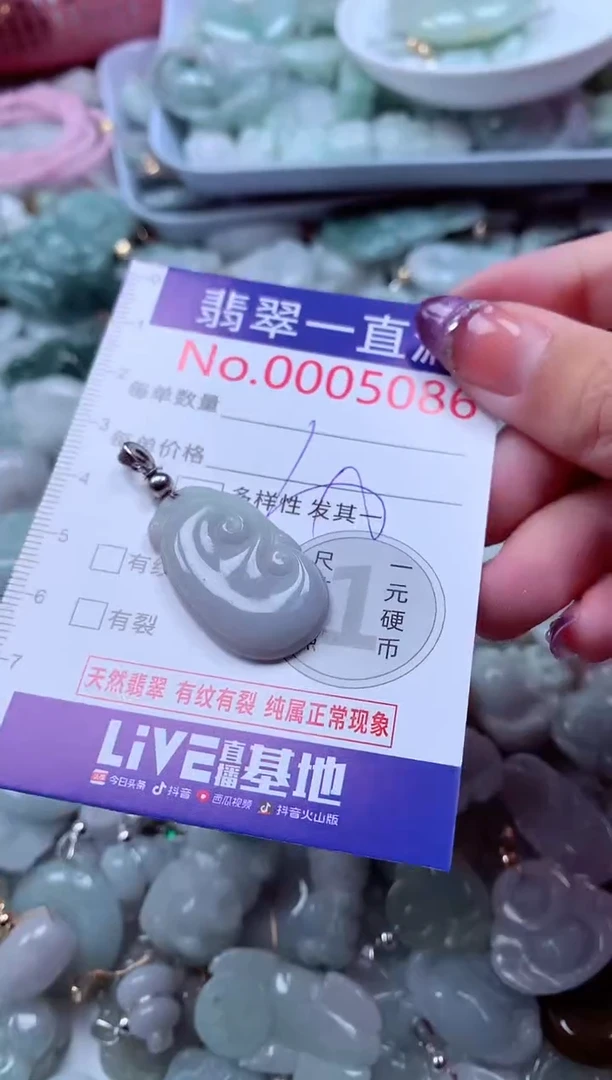 翡翠未镶嵌吊坠(不含链)5086