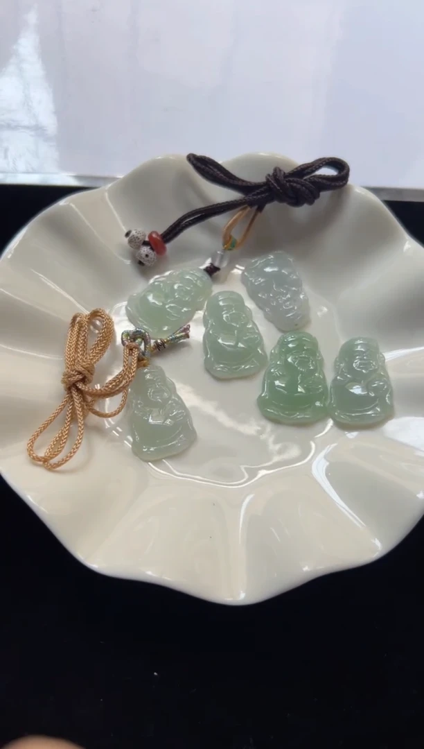 翡翠未镶嵌颈饰多样性发一件/配绳2