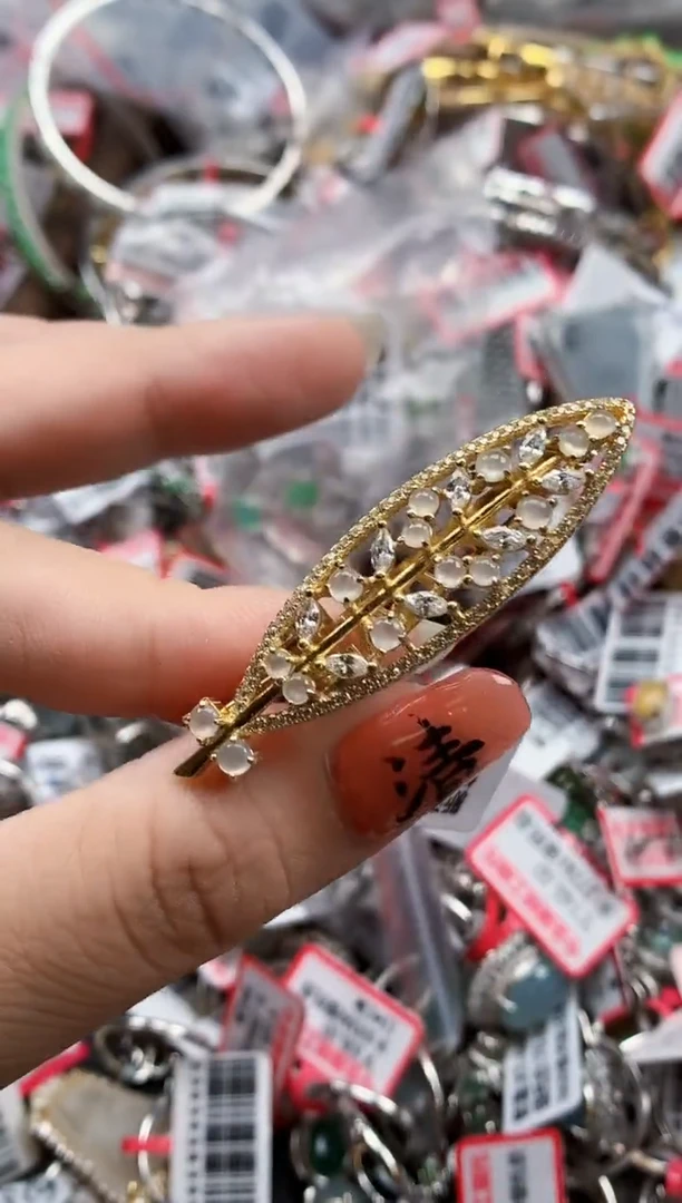 银S925镶嵌戒指翡翠天然A货缅甸翡翠