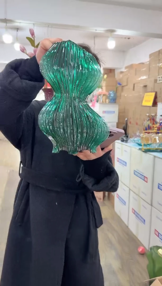 【闪购商品】无铅玻璃美全花器-k-早37