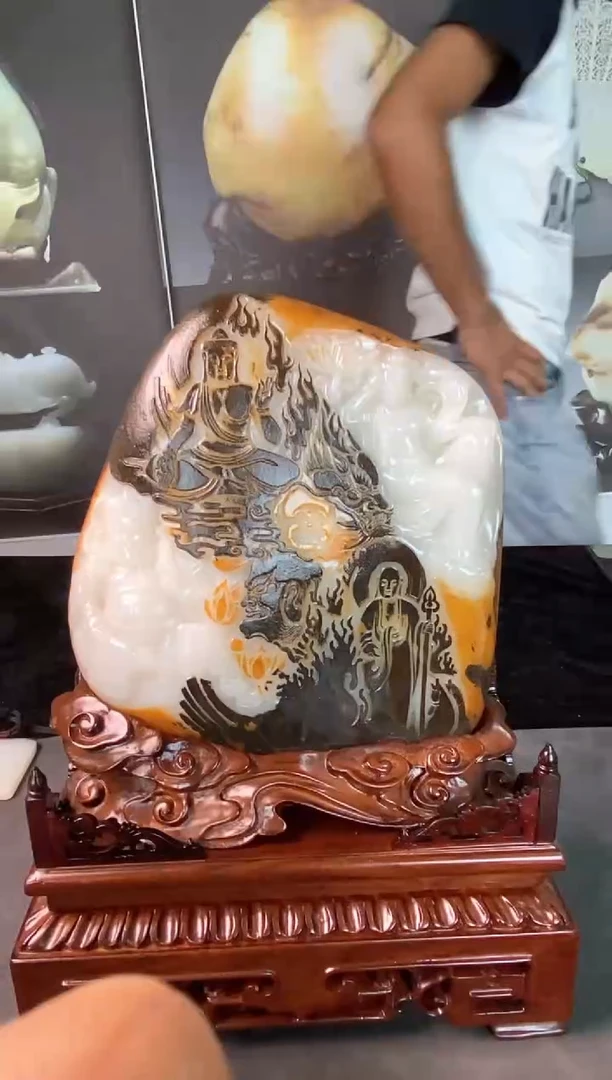 未镶嵌和田玉摆件贵****.和田玉