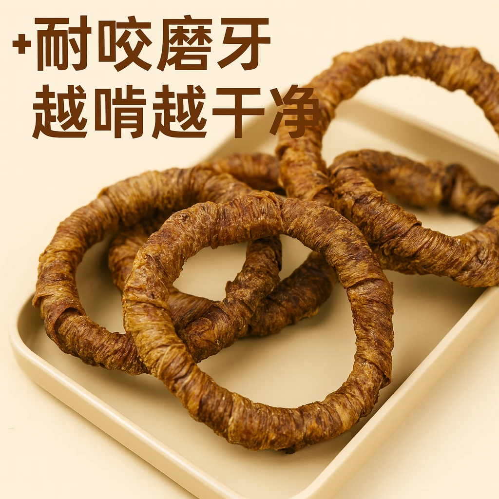 宠物零食鸡鸭胸肉缠鹅喉管