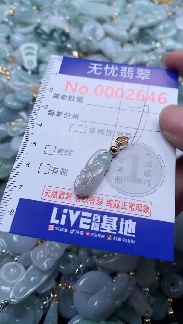 翡翠未镶嵌吊坠(不含链)2646