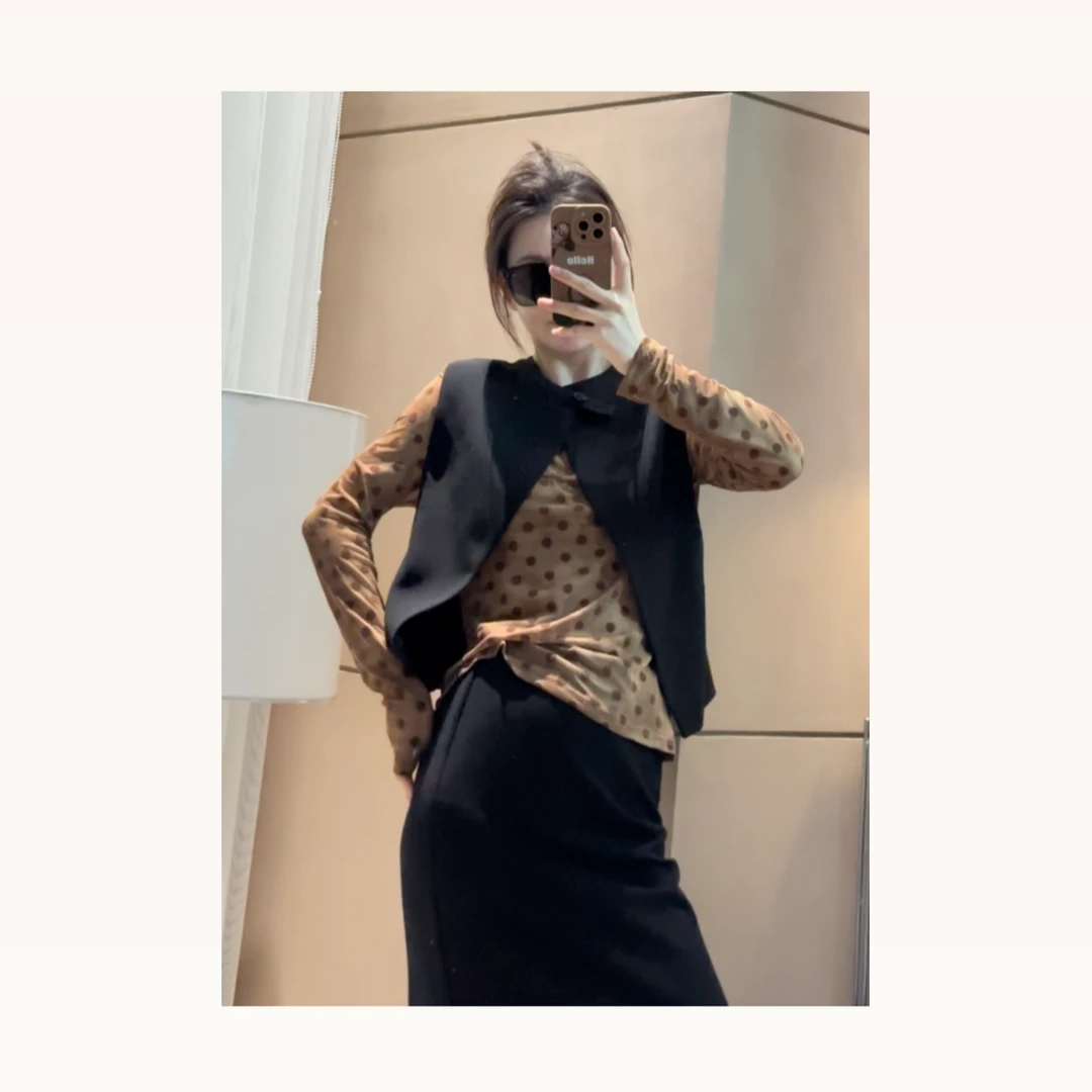 【雪儿姐姐马甲】秋季新款小众设计西装马甲背心1112百搭显瘦背心