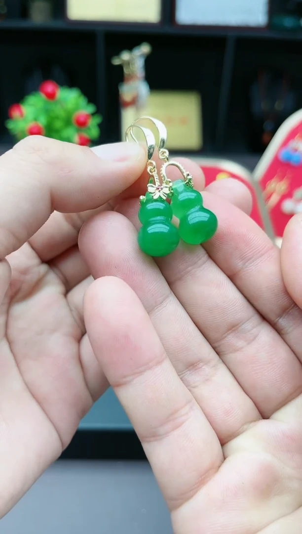 【闪购商品】玛瑙/玉髓耳钉银S925镶嵌213000