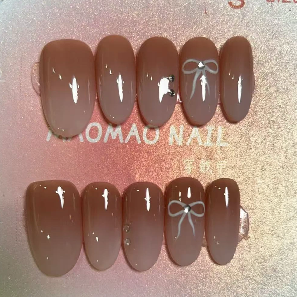 现货咕【渐变蝴蝶结】MAOMAO重工纯手工穿戴甲穿戴式