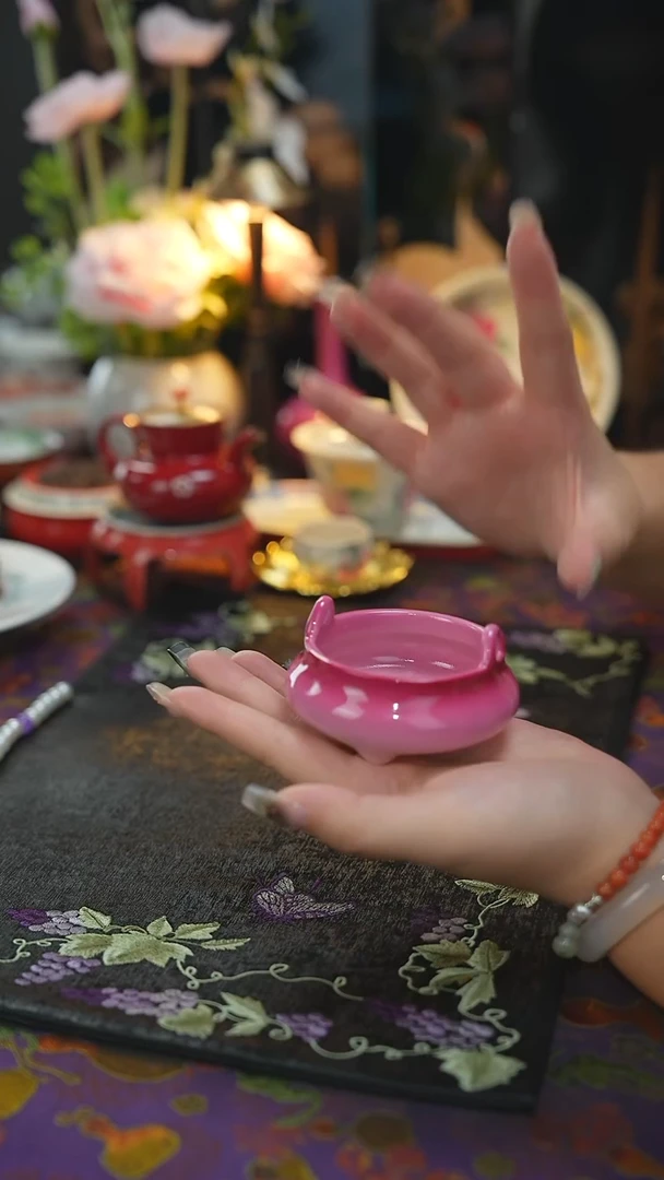 雅圣景德镇手工手绘小香炉