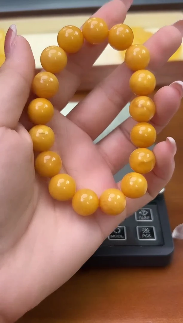 未镶嵌蜜蜡裸石琥珀蜜蜡手串