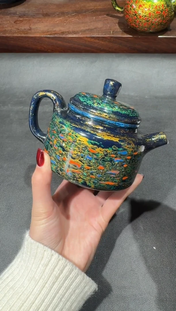 【闪购商品】建盏故事李英大漆壶122