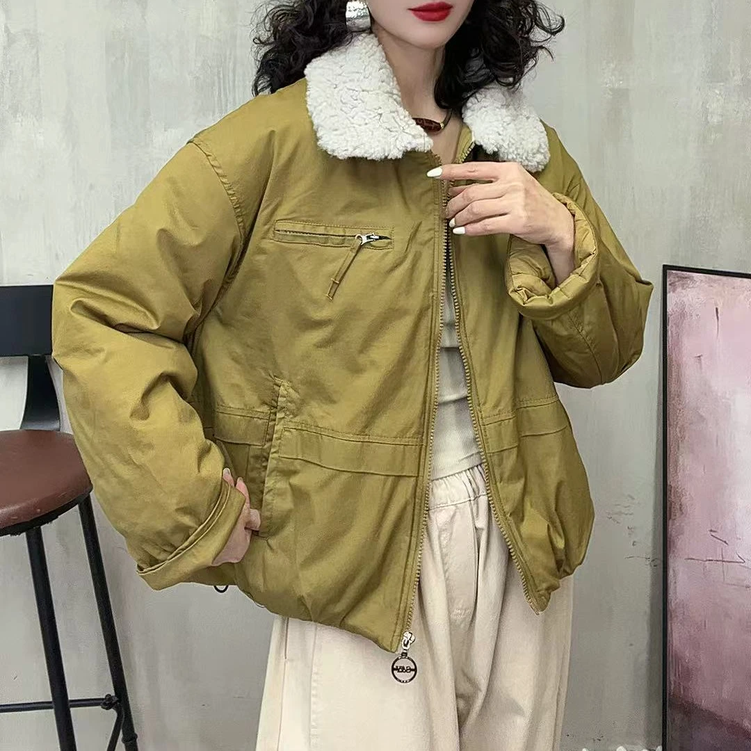 19484新款冬季加厚棉服休闲百搭