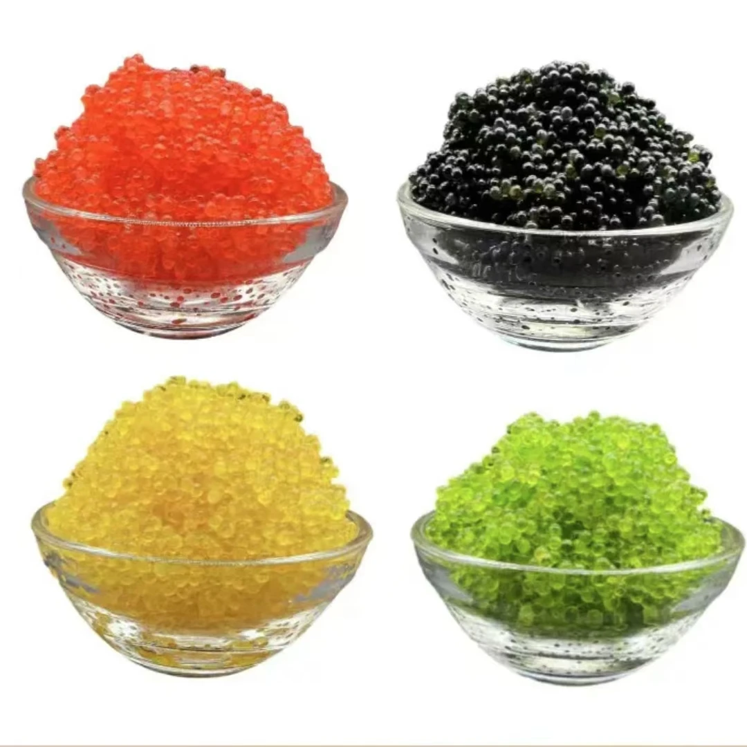 华昌飞鱼籽即食中颗粒100g红蟹子鱼子酱寿司料理优选调味黄黑绿