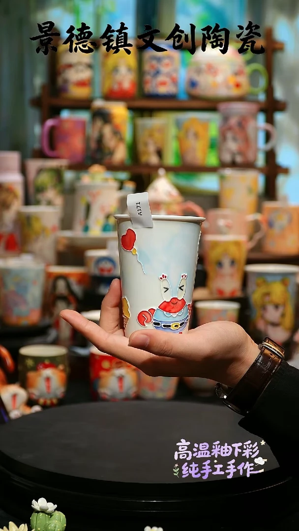 杯子陶景德镇文创陶瓷A171