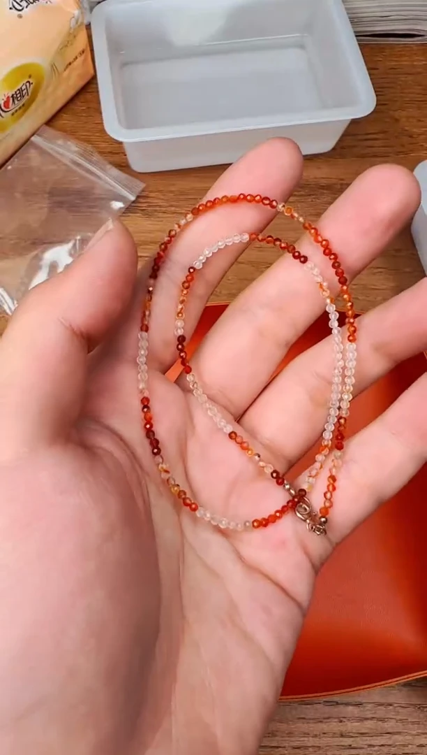 玛瑙/玉髓颈饰未镶嵌【 西亚珠饰 】配珠