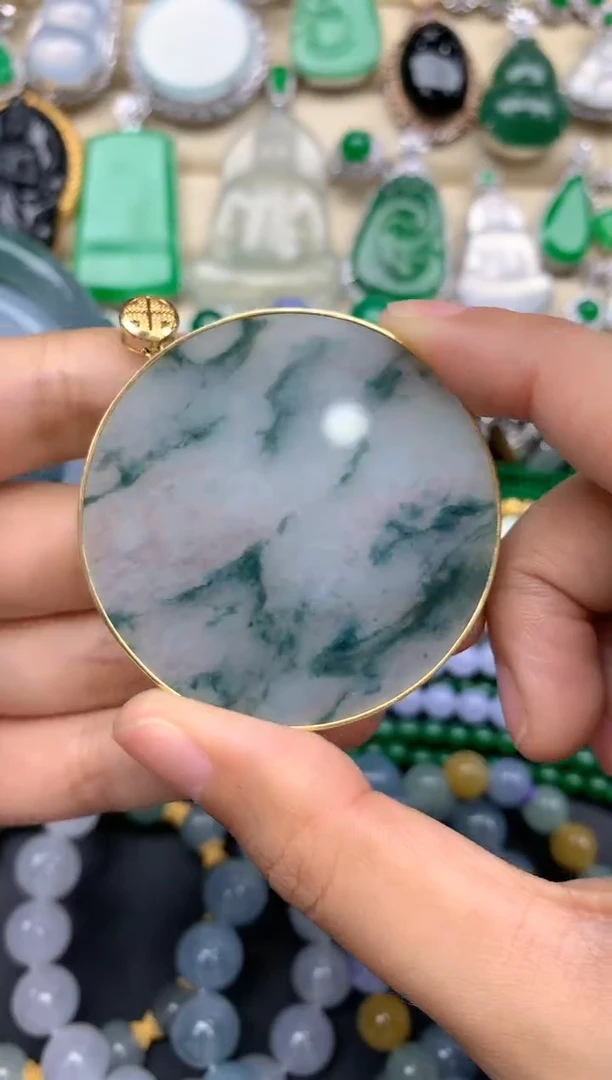 【闪购商品】翡翠颈饰18K金镶嵌188-中国好珍宝