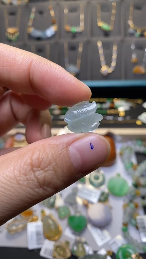 颈饰未镶嵌翡翠净货36215