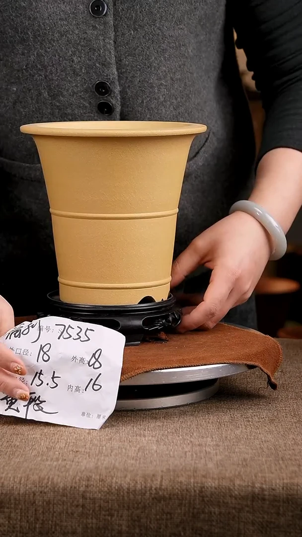 紫砂花盆花卉工艺7535+s