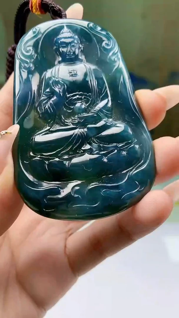 【闪购商品】定制翡翠未镶嵌1502ty-毛货挂件91
