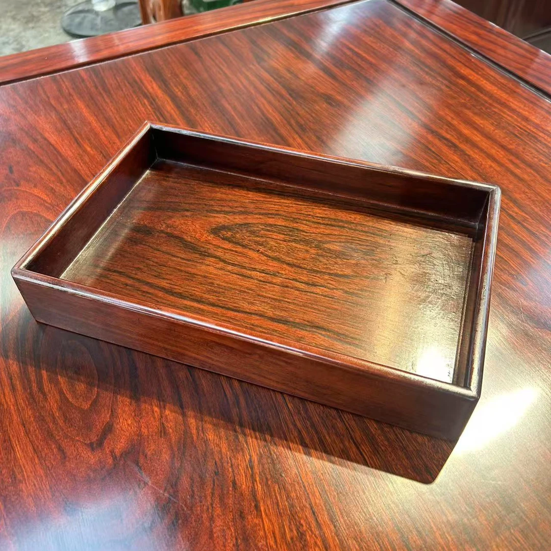 （远）高级方形民俗茶盘客厅茶几方盘大容量家用